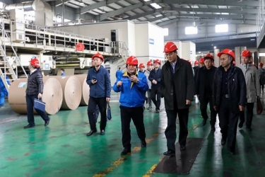 国家邮政局赵民一行莅临门徒娱乐调研快递包装绿色治理试点事情